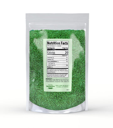 Unpretentious Green Sprinkles, 1.5 Lb, Bright & Colorful, Decorative & Fun Topping For Baking