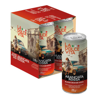 La Dolce Vita Italian Soda (Pack Of 4, Blood Orange)