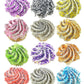 Hobbyland Edible Glittery Flakes (Orange Glitter Flakes, 1/4 oz)