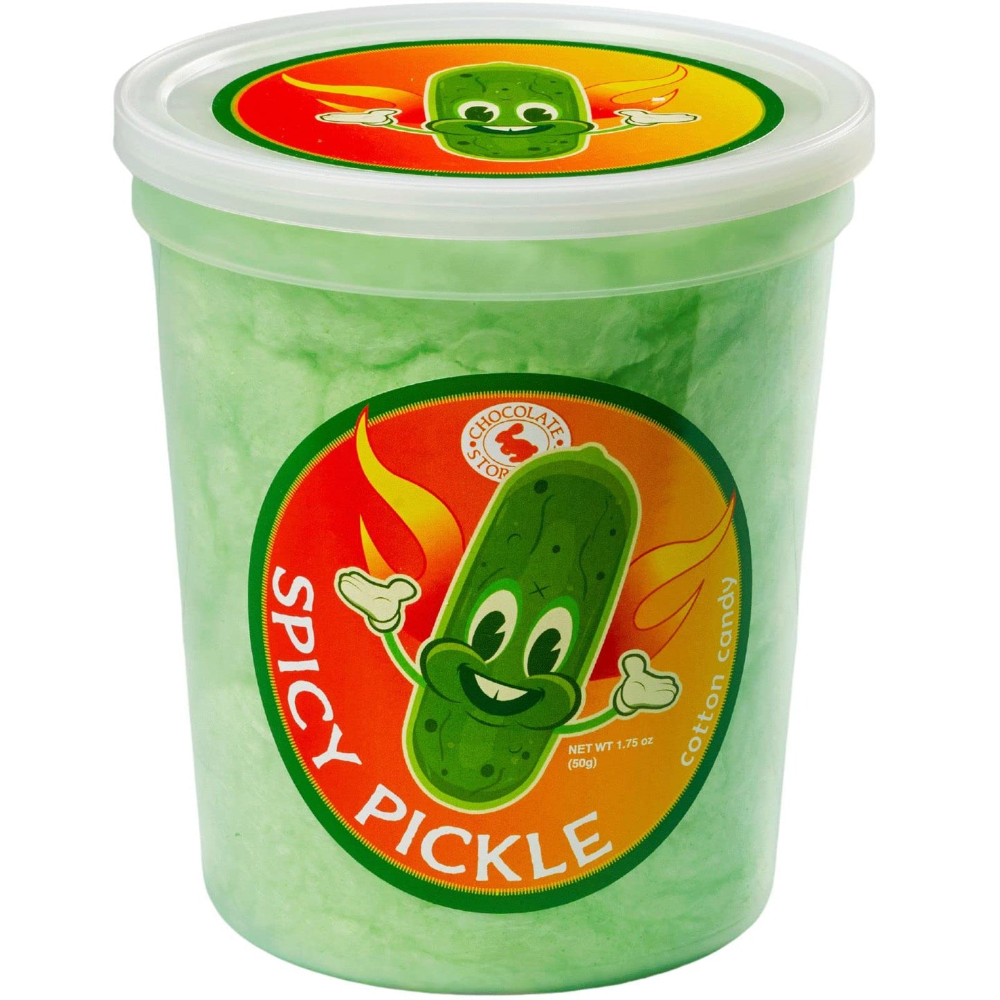 Pickle Cotton Candy Regular And Spicy 2 Pack - Unique Ideas For Holidays, Birthdays, Gag Gifts, Party Favors
