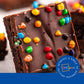 Happy Holidays Brownies Chocolate Food Gift Individually Wrapped For Men Women Package 4 Pack Winter Hanukkah | Nut Free | Corporate Kosher