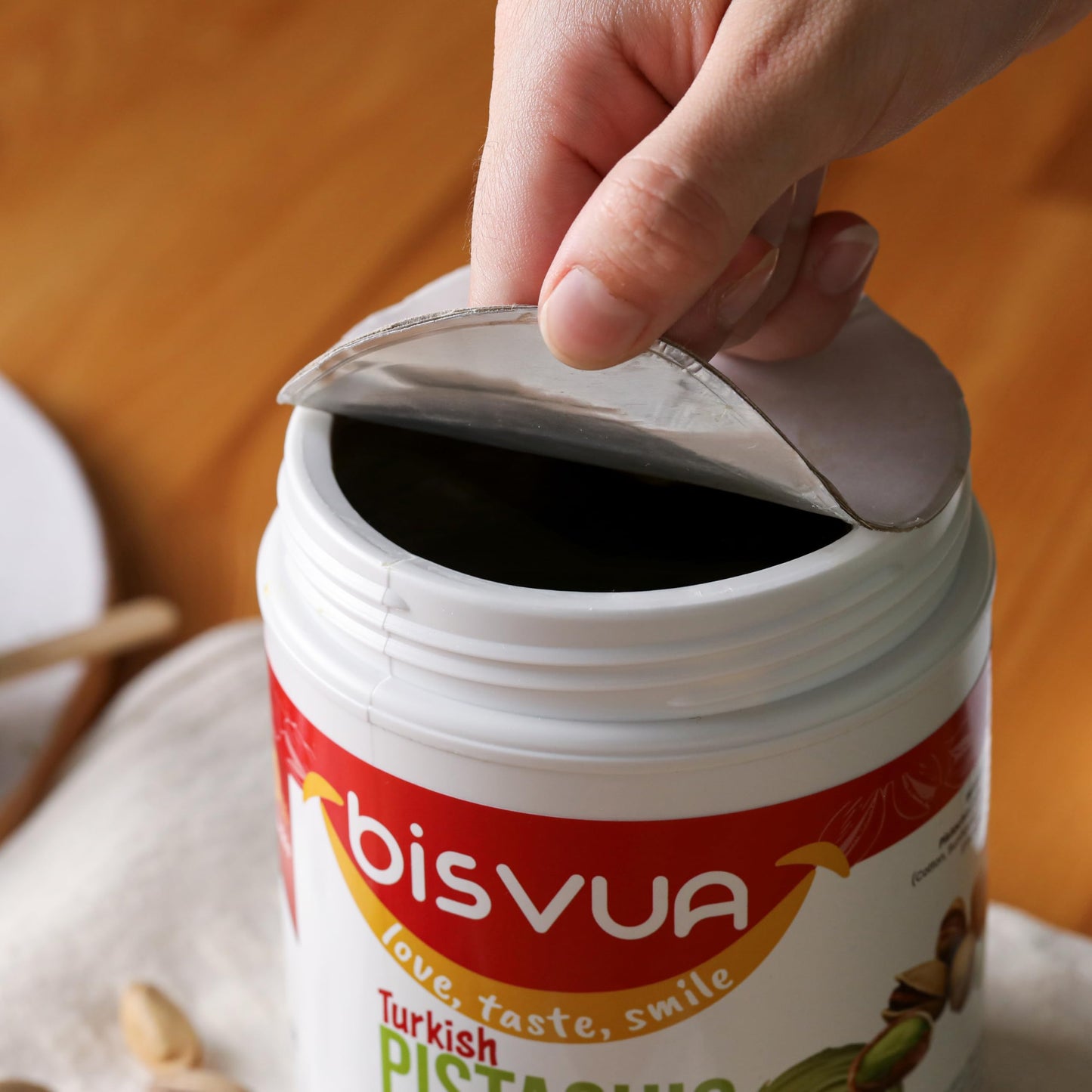BISVUA enhanced Pistachio Cream (30%)  1 kg (2.2 lb.) - Pistachio Butter & Spread - Perfect for Viral Dubai Chocolate Bar Kit - Kataifi  Ice Cream  Versatile Butter for Desserts  Breakfast