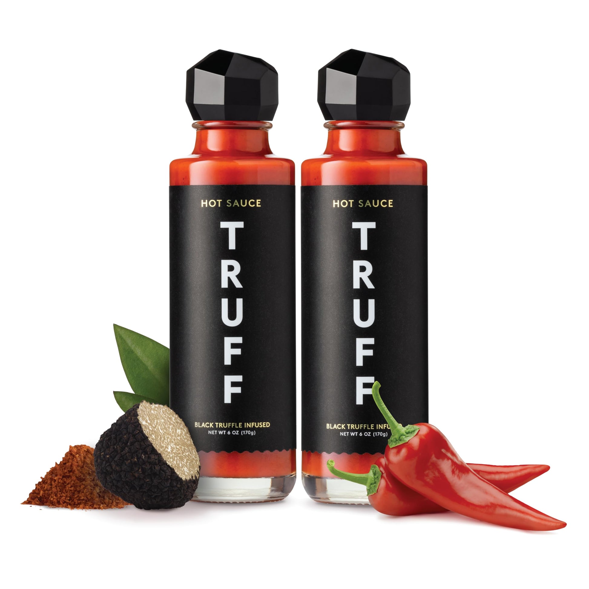 TRUFF Hot Sauce, Gourmet Hot Sauce with Ripe Chili Peppers, Black Truffle, Organic Agave Nectar, An ultra unique Flavor Experien