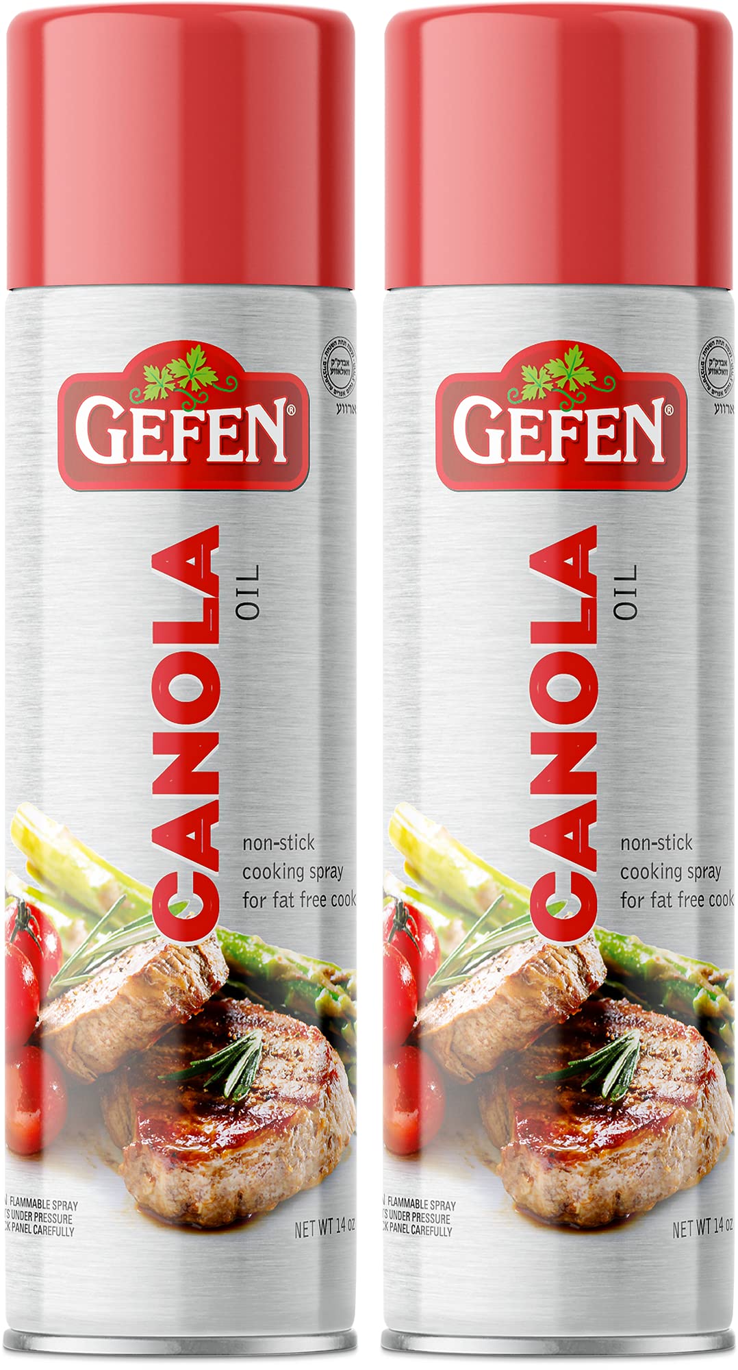 Gefen Canola Oil Spray, Non-Stick Baking Spray, 14oz (2 Pack)
