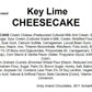ANDY ANAND CHOCOLATIER Key Lime Cheesecake, 9, 2 lb, Made with Real California Cream Cheese, All-Natural Ingredients