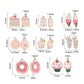 LiQunSweet 40 Pcs 8 Styles Cake Dessert Charms Cupcake Donut Cookies Food Ice Cream Bubble Mik Tea Juice Drink Enamel Small Dang