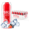 BAWLS Guarana Drink, Cherry Flavor, Caffeinated Soda, 16 Fl Oz, 24 Pack Cans