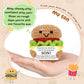 Avboda Mini Birthday Gift For Son From Dad Mom Handmade Crochet Burger For New Dad Son-In-Law Mature-Themed Sons New Father Christmas Basket Idea From Parents To Sons From Mother Father