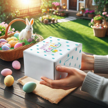 Happy Easter Cookie Gift Basket Chocolate Chip Cookies Fudge Filled For Men Women Kids | Individually Wrapped | Large Cookies Fr