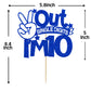 Blue Glitter Out Single Digits I'M 10 Cake Topper, Double Digits 10, For Boys Girls 10Th Birthday Decorations, Happy 10Th Bithda