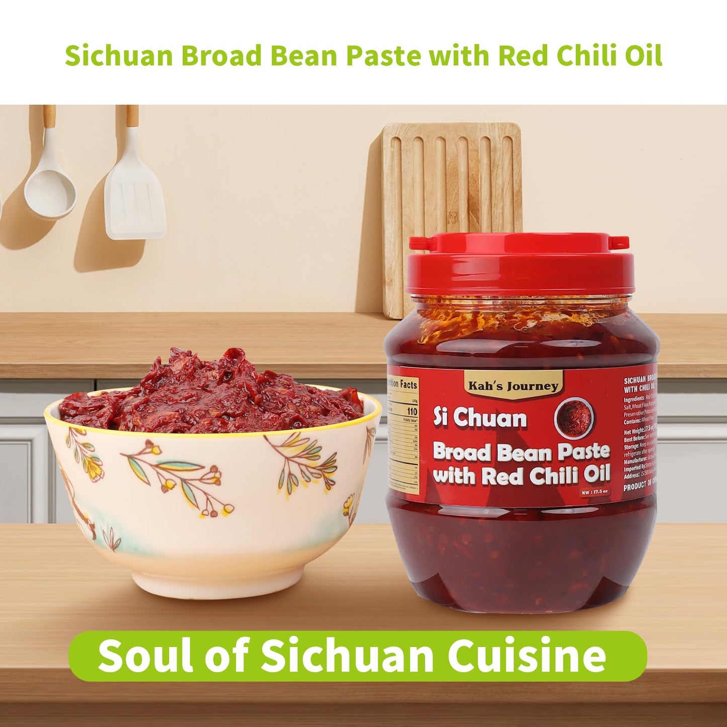 Sichuan Pixian Broad Bean Chili Paste With Red Chili Oil - 17.6 Oz - Medium Spicy