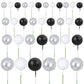 Gyufise 30Pcs Balls Cake Toppers Ball Picks Ball Shaped Cupcake Toppers Foam Balls Cake Topper Mini Balloons Cake Decorations Fo