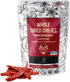 Soeos Whole Dried Chili Peppers, Medium Spicy, 4oz, Great for Mexican Recipes