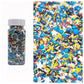Sentovac Cake Sprinkles for Decorating | Edible Sprinkles for Cake Cupcake Topper Decorations | 1 Bottle 3.53oz/ 100g Blue White