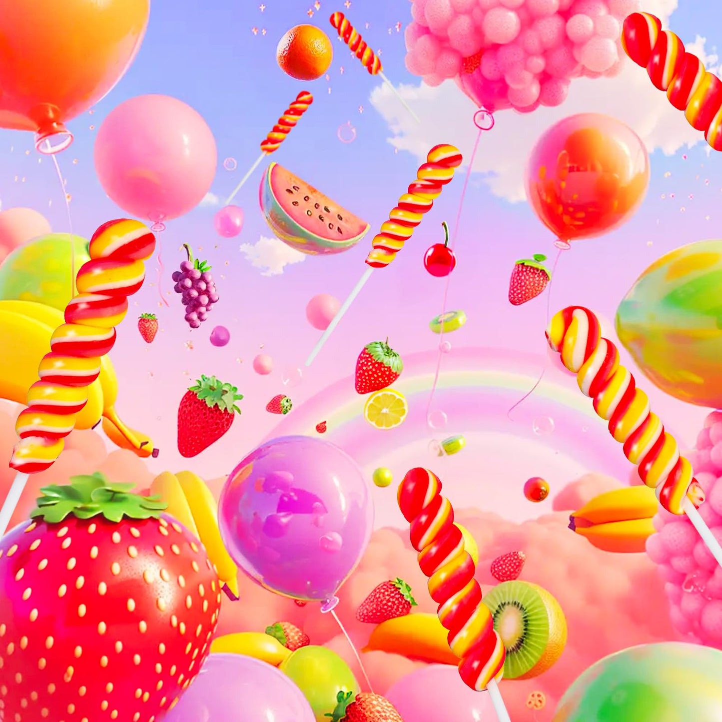 18 Pack Strawberry Red And Yellow Twisty And Swirl Lollipops Candy, Swirl Candy Lollipops Individually Wrapped Bulk, Kid'S Sucke