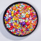 Christmas Rainbow Sprinkles, 130G 4.6Oz Cake Sprinkles,Cookie Sprinkles,Sugar Pearl, Edible Candy Pearls For Cake Cupcake Decora