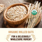 Mountain High Organics Inc. Certified Organic Rolled Oats 6G Bucket (23Lbs), Tan