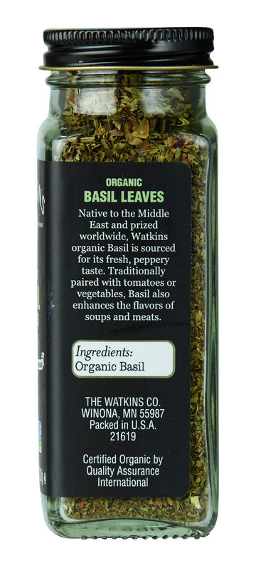 Watkins Gourmet Organic Spice Jar, Basil, 0.71 Oz