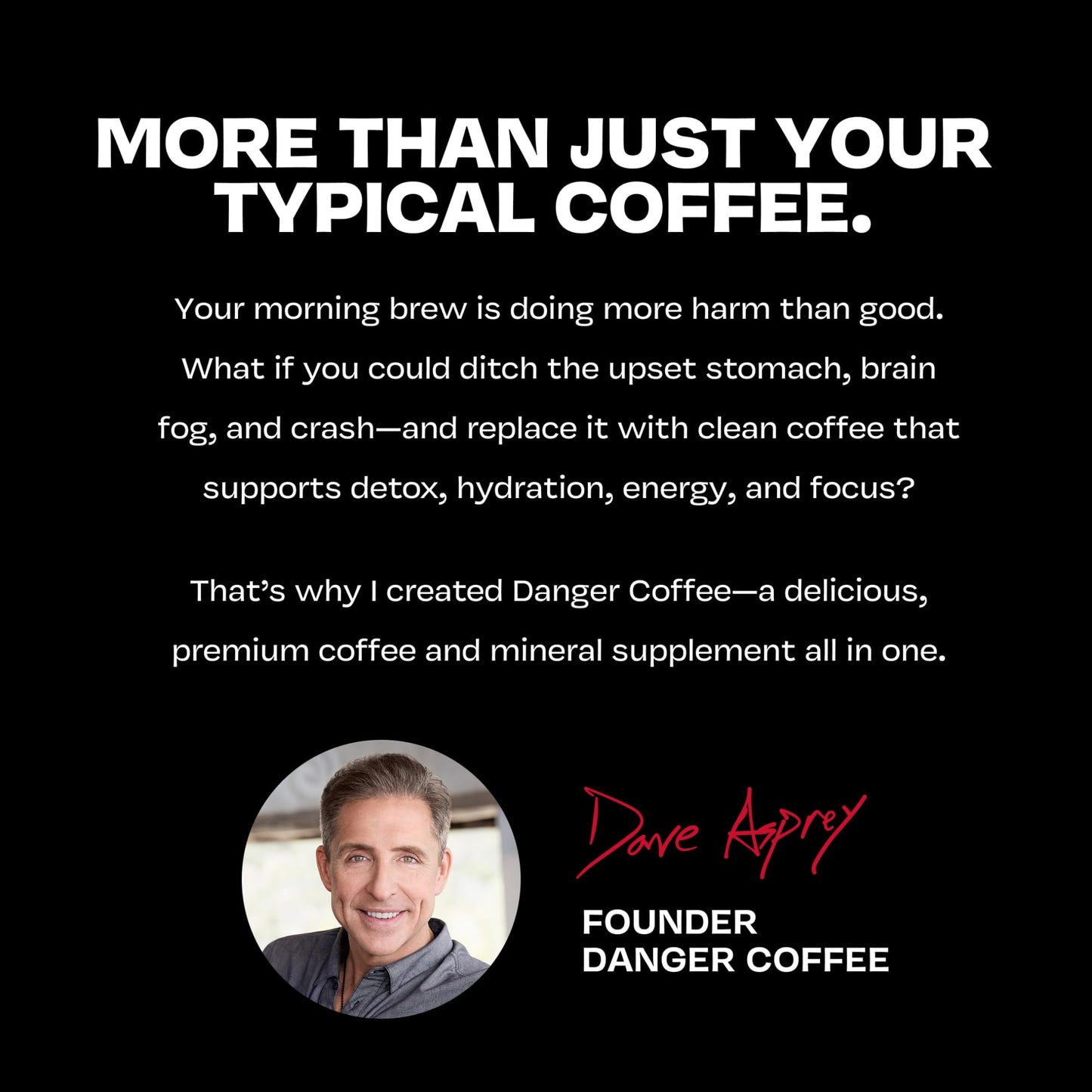 Danger Coffee by Dave Asprey  Remineralized  Mold Free & Lab Tested Swiss Water Decaf Ground Coffee  Medium Roast  Decaffeinated 10.9 Ounce