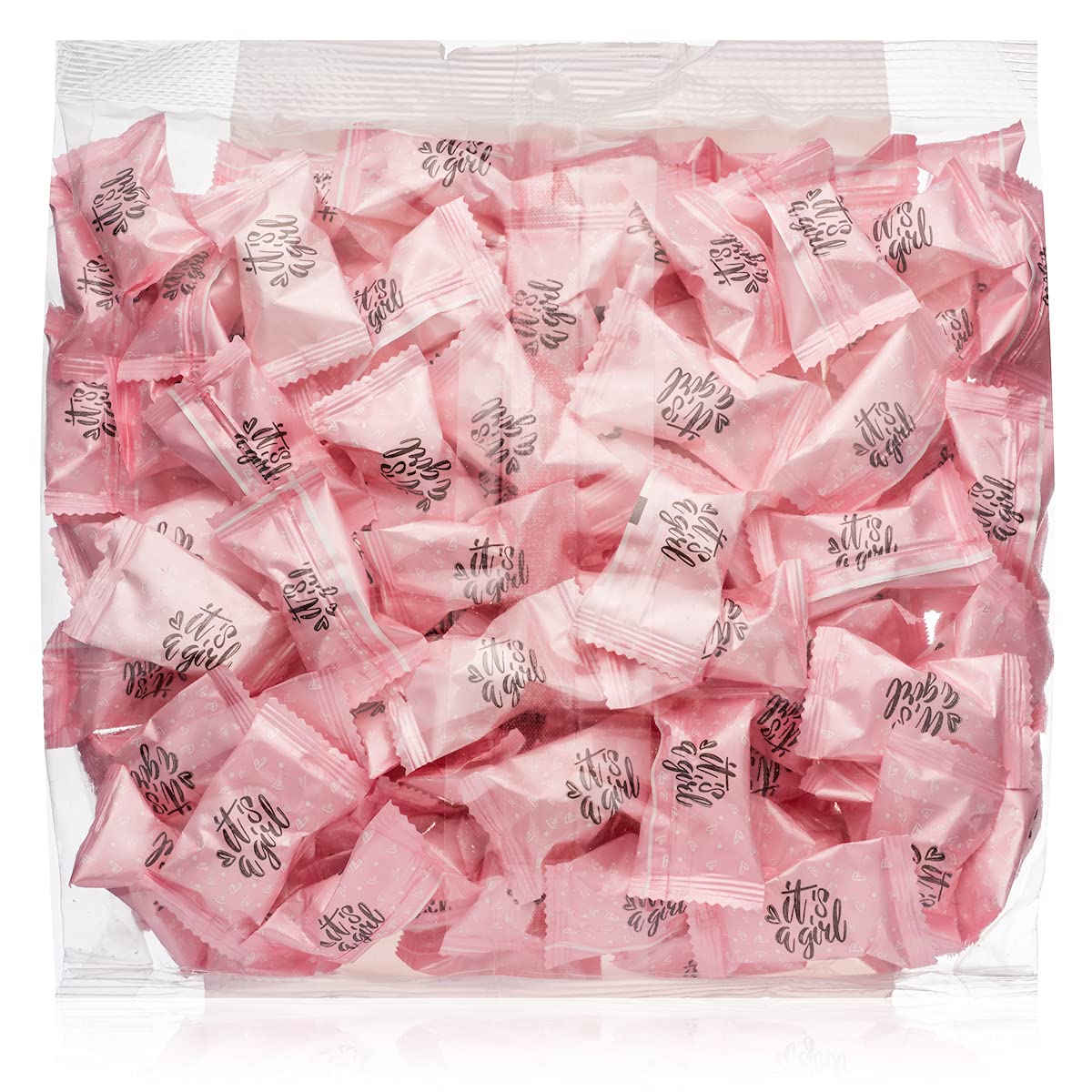Candy Envy - It'S A Girl Buttermints - 13 Oz. Bag - Approximately 100 Individually Wrapped Mints - Baby Shower Party Favor Candy