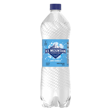 Ice Mountain Sparkling Water Simply Bubbles 33.8 Oz. Bottle