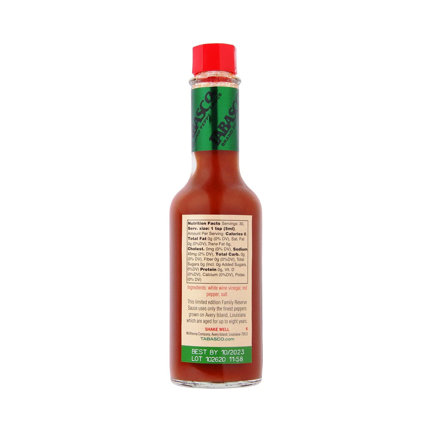 TABASCO Brand Family Reserve Pepper Sauce, Mild Hot Sauce, Glass Bottle, 5 Fl Oz