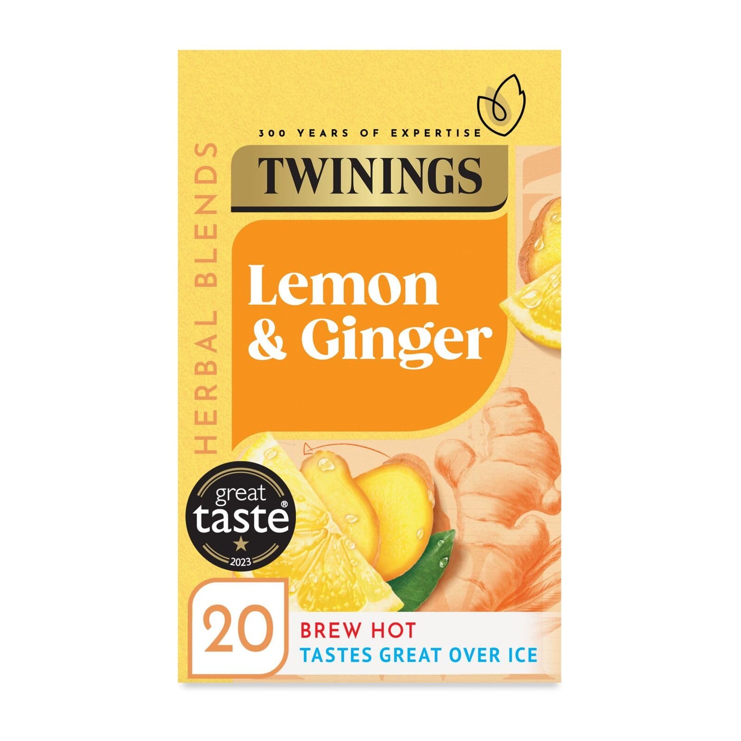 Twinings Lemon and Ginger x20 Tea Bags, 30g