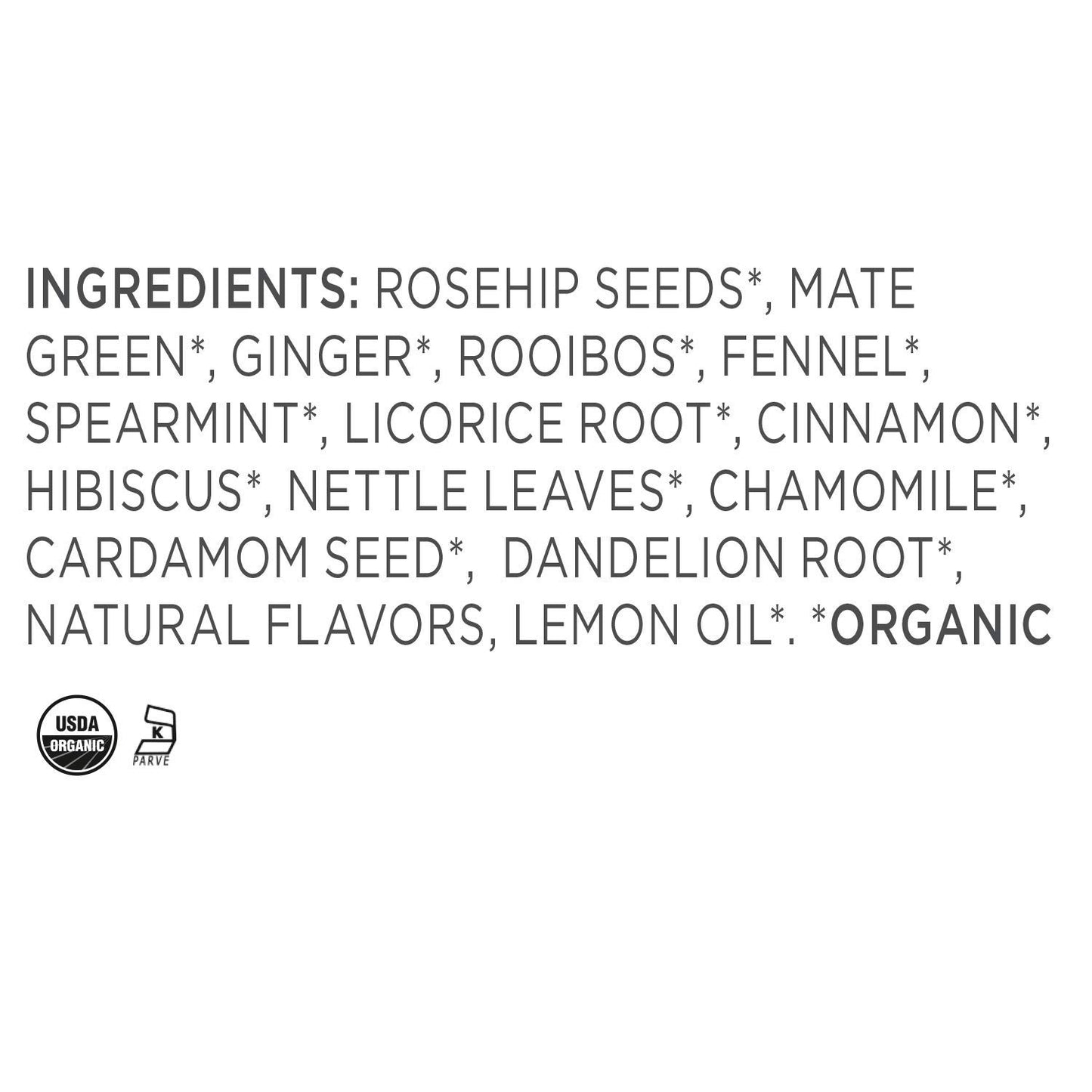 Tea Forte Organic Loose Leaf Herbal Tea Blend Canister, Caffeinated, Makes 35-50 Cups