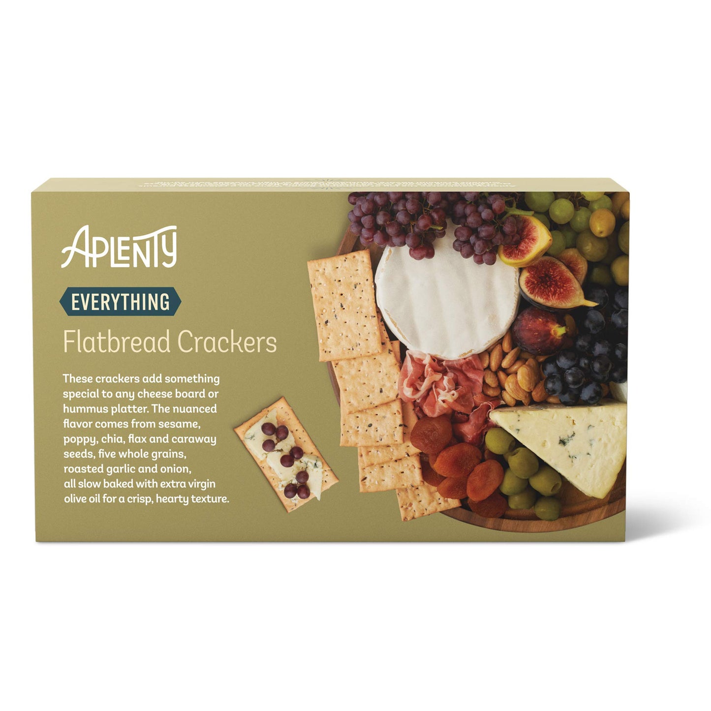 Aplenty Everything Flatbread  ers, Light Golden, 4.4 oz Pack