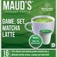 MAUDS Matcha Latte Pods, Recyclable Single Serve Tea Pods, Compatible with Keurig K Cups, 16 Count