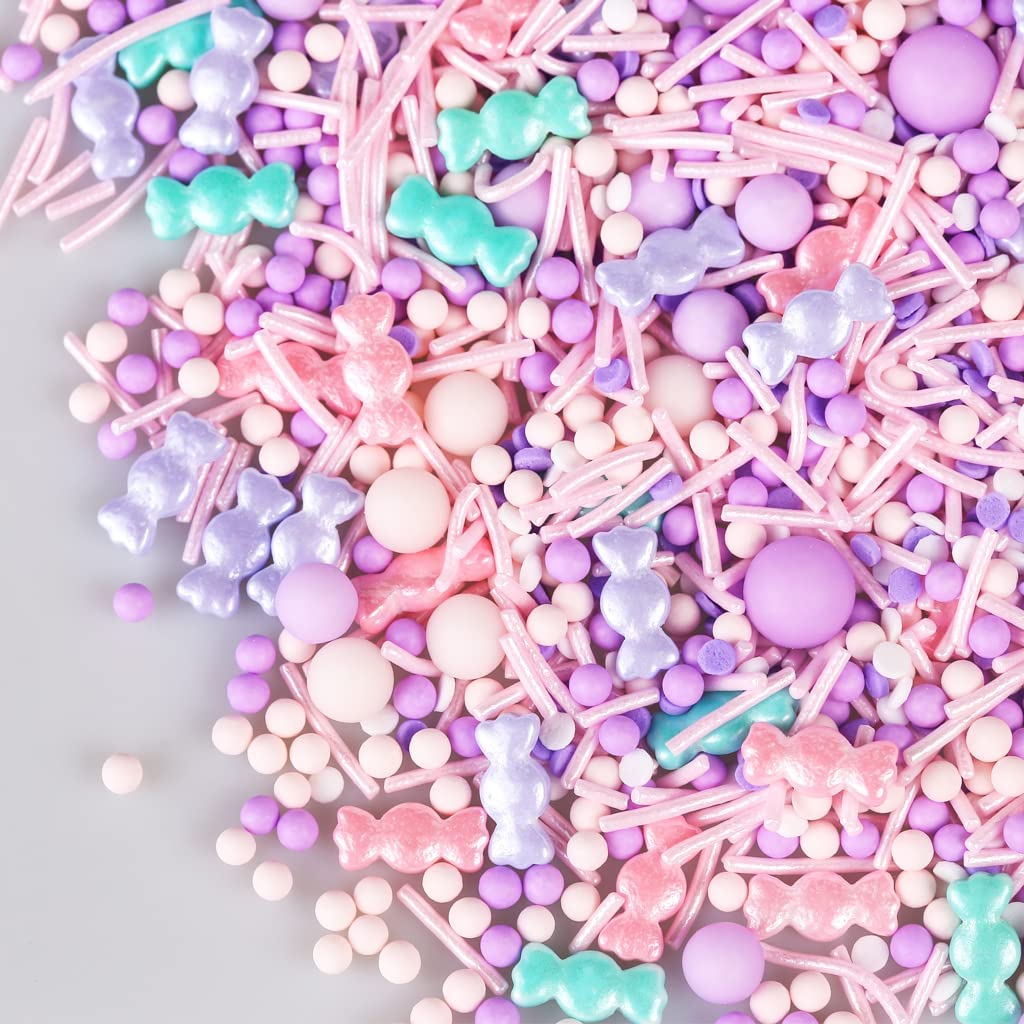 Edible Candy Sprinkles For Cake Decorating 7Ounce Cupcakes Sprinkles, Cake Decorations, Ice Cream, Cookie Candy Desserts Topper