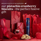 Davids Cookies Cranberry Pistachio Biscuits - Gourmet Snack 1 Count - Ideal for Gifting and Snacking