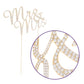 Ella Celebration Mr And Mrs Wedding Cake Topper Gold Rhinestone Monogram Decoration Mr & Mrs (Gold)