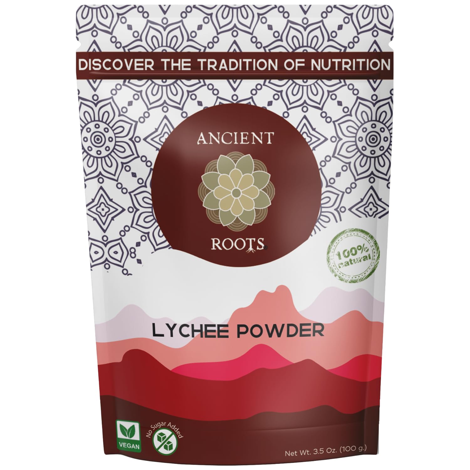 Ancient Roots Freeze-Dried Lychee Fruit Powder, 100% Organic, 3.5 oz