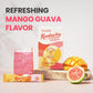 Teazen Mango Guava Kombucha Tea, Hydration Drink Mix, Sugar Free, Live Probiotics & Prebiotics, 10 Sticks, 1.76Oz