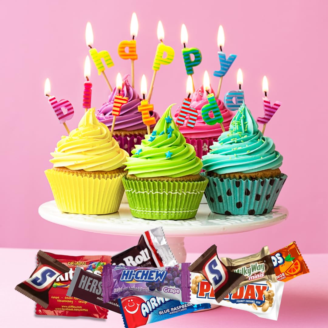 CANDYMAN Chocolate & Candy Bundle, Mixed Individually Wrapped  , Fun & Mini Sized, 8 LB