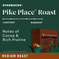 Starbucks Ground Coffee Variety Pack, Dark & Medium, 10 Packets (2.5 oz each), 100% Arabica