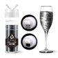 Black Edible Glitter for Cocktails - 6g Black Luster Dust Edible Drink Glitter Food Grade Metallic Shimmer Powder Cake Sprinkles