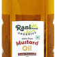 Rani Organic Mustard Oil (Cold Pressed) 16.9oz (500ml) ~ 100% Natural | Vegan | Gluten Free | NON-GMO | Indian Origin