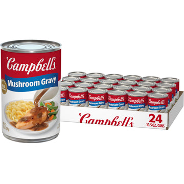 Campbells Mushroom Gravy, 10.5 oz Can (Pack of 24)