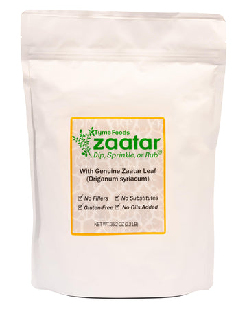 Zaatar Bulk & Share Size by Tyme Foods (2.2 LB/ 1 KG) - Organic, Filler-Free, Gluten-Free Zaatar Spice Blend