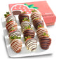 A Gift Inside Chocolate Covered Strawberries, 12 Count, Dark/Milk/White, 32 Ounce