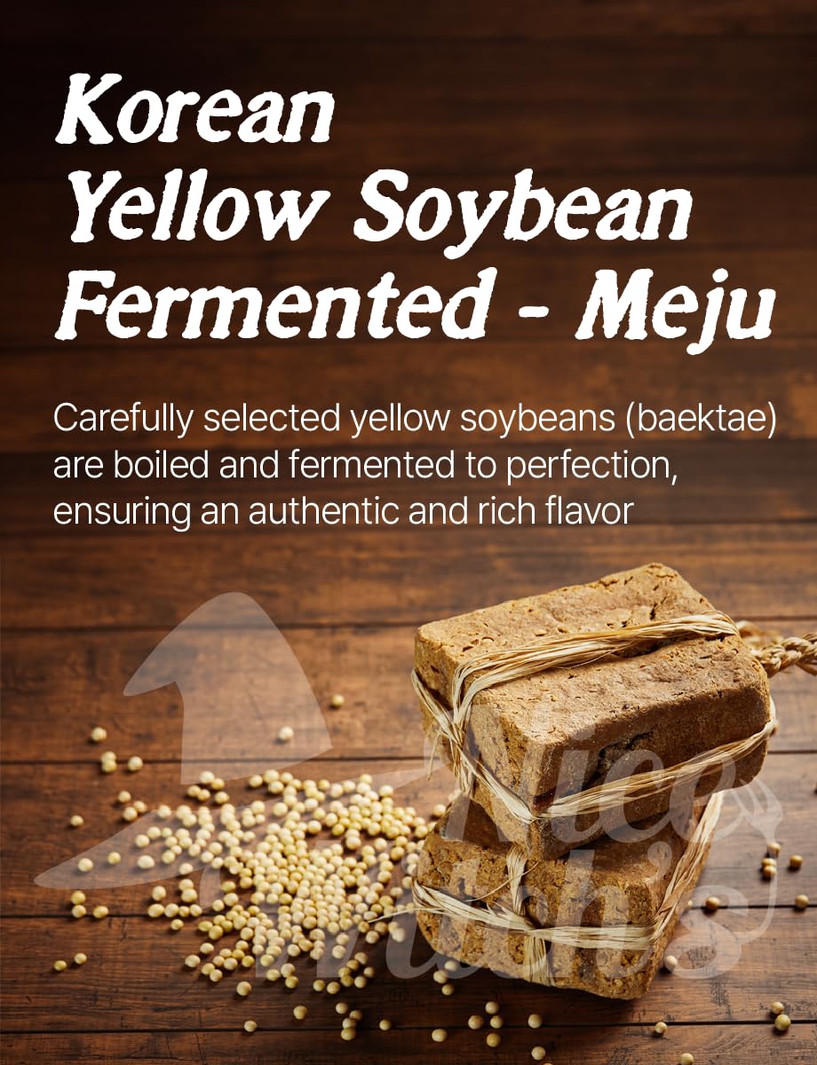 Nice Witch'S Korean Traditional Fermented Soybeans Powder 500G / 1.1Lb - 100% Korean Soybean Meju Powder/  ,