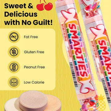 Smarties Candy Rolls, Giant 34 Ounce Counter Top Box, 36 Count, Orange