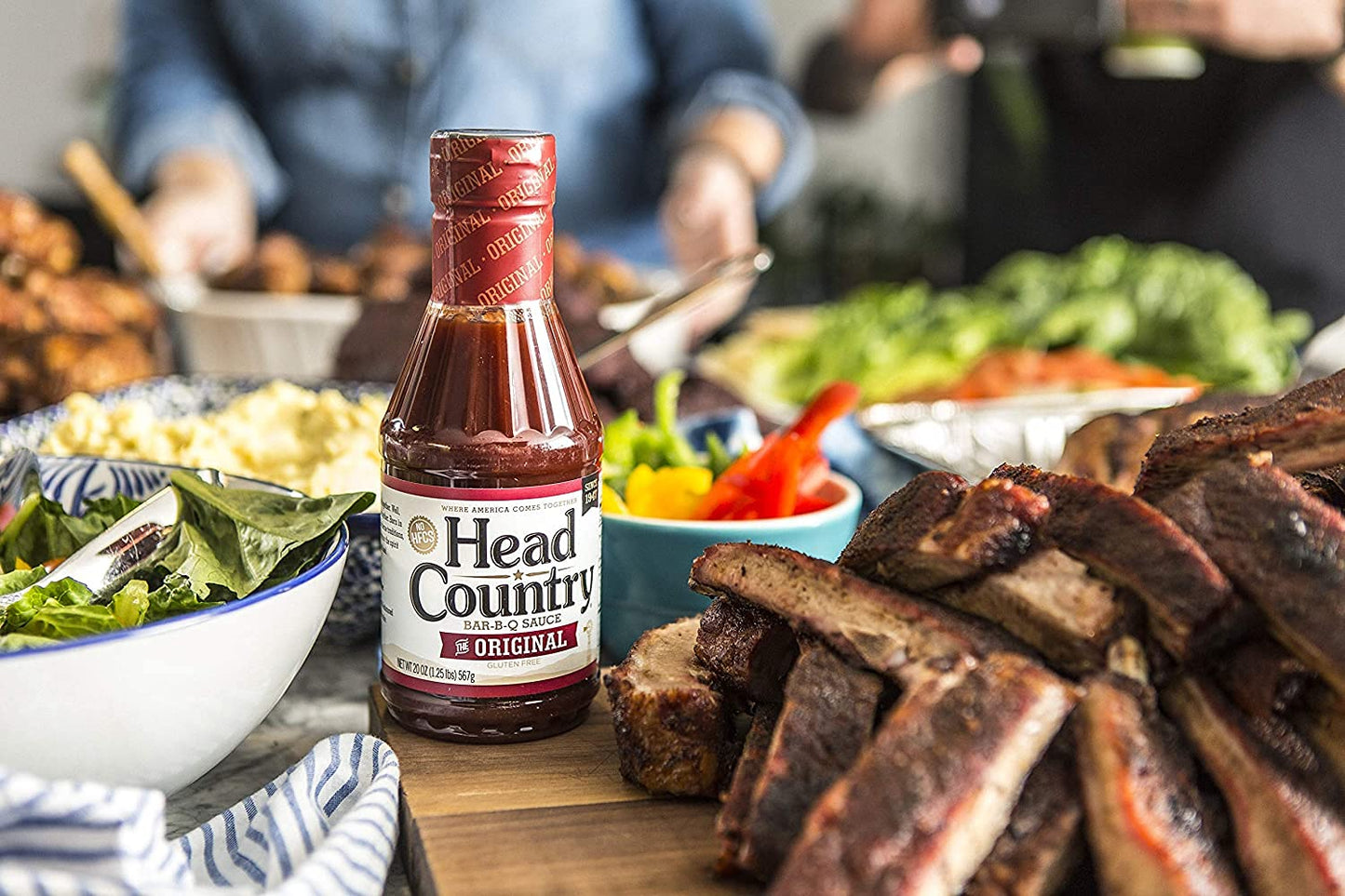 Head Country Bar-B-Q Sauce, Original Soy Free, Gluten Free Barbecue Sauce With No Added Preservatives Sweet & Savory Championshi