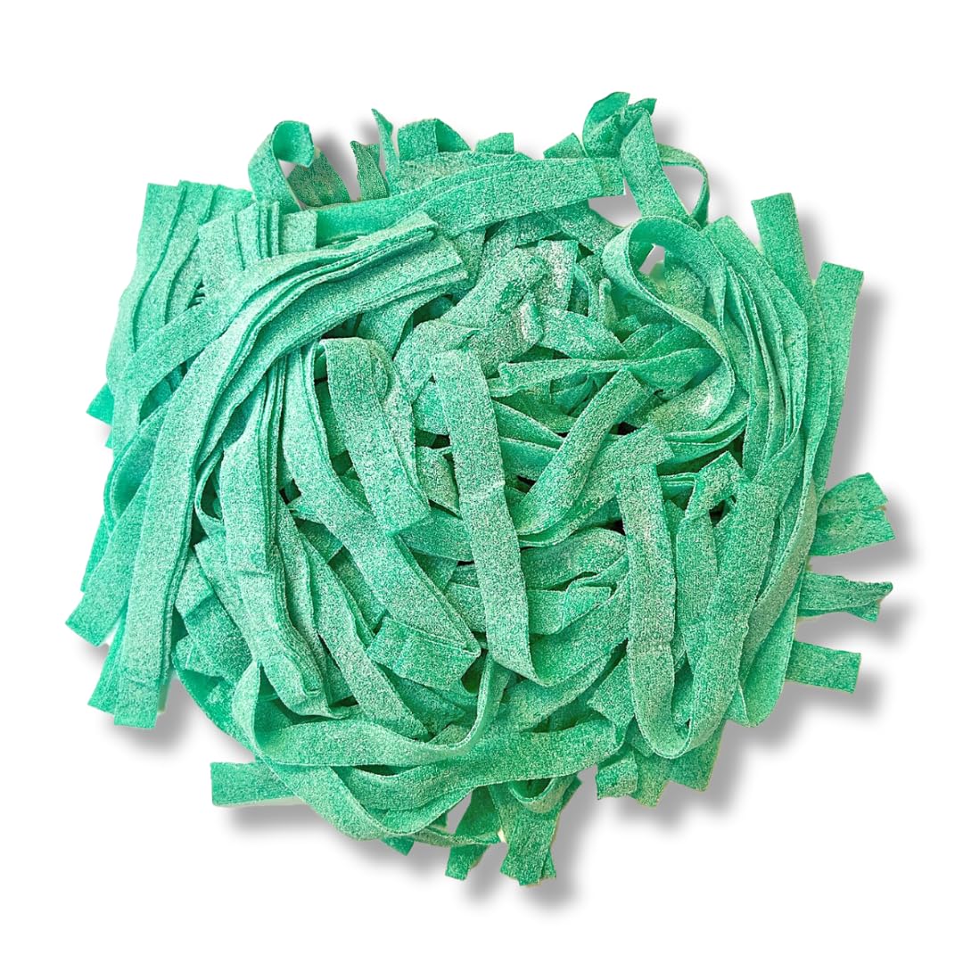 Sour Power Candy Belts, Green Apple Flavor, 6.6 lb Bulk Pack