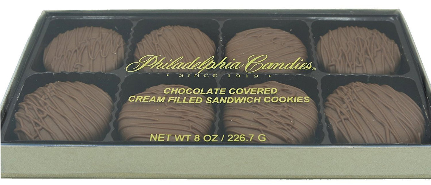Philadelphia Candies Milk Chocolate Covered Mint Creme OREO Cookies, 8 Ounce
