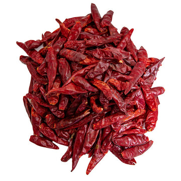 4Oz Japones Dried Whole Chile Peppers, Japanese Red Pepper, Chili Seco Pods For Authentic Mexican Food, Heat-Sealed Resealable B