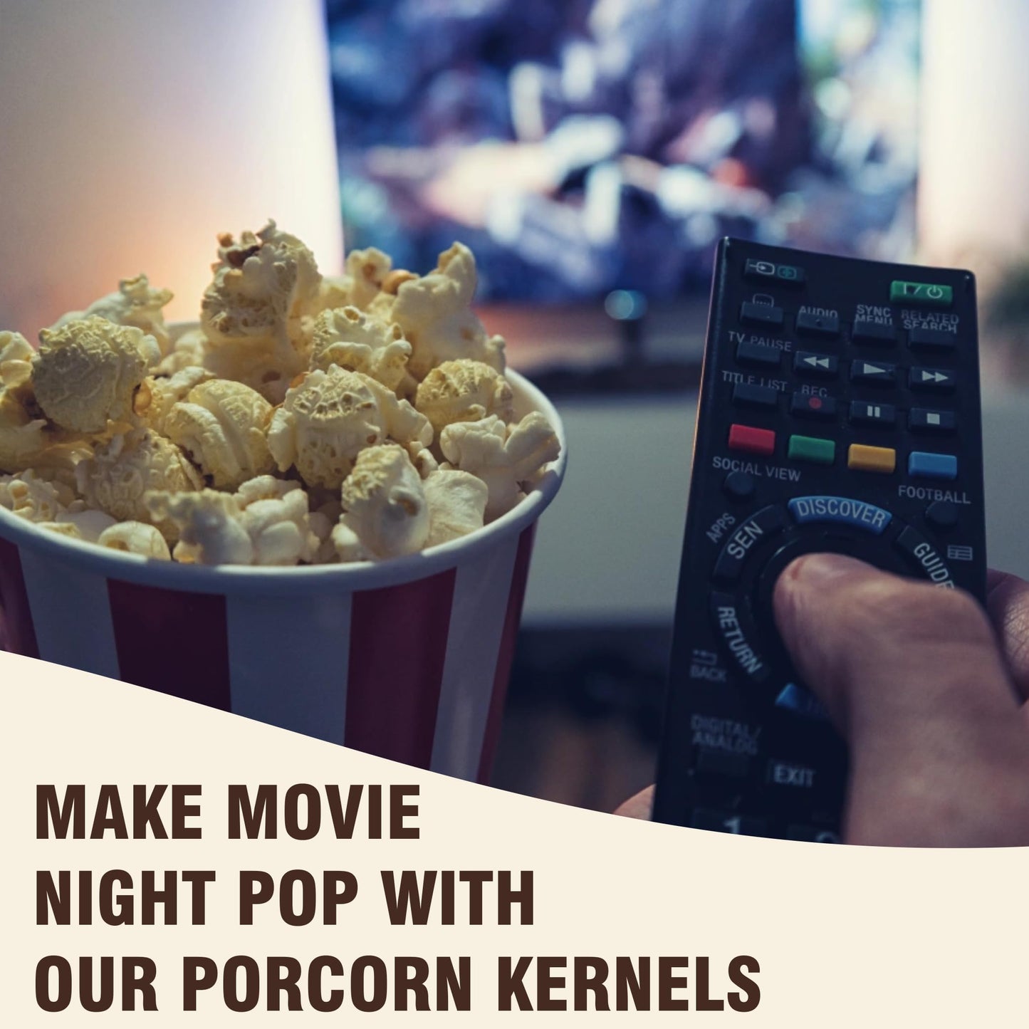 Concession Essentials Gourmet Mushroom Extra Large Popcorn Kernels - 2Lbs