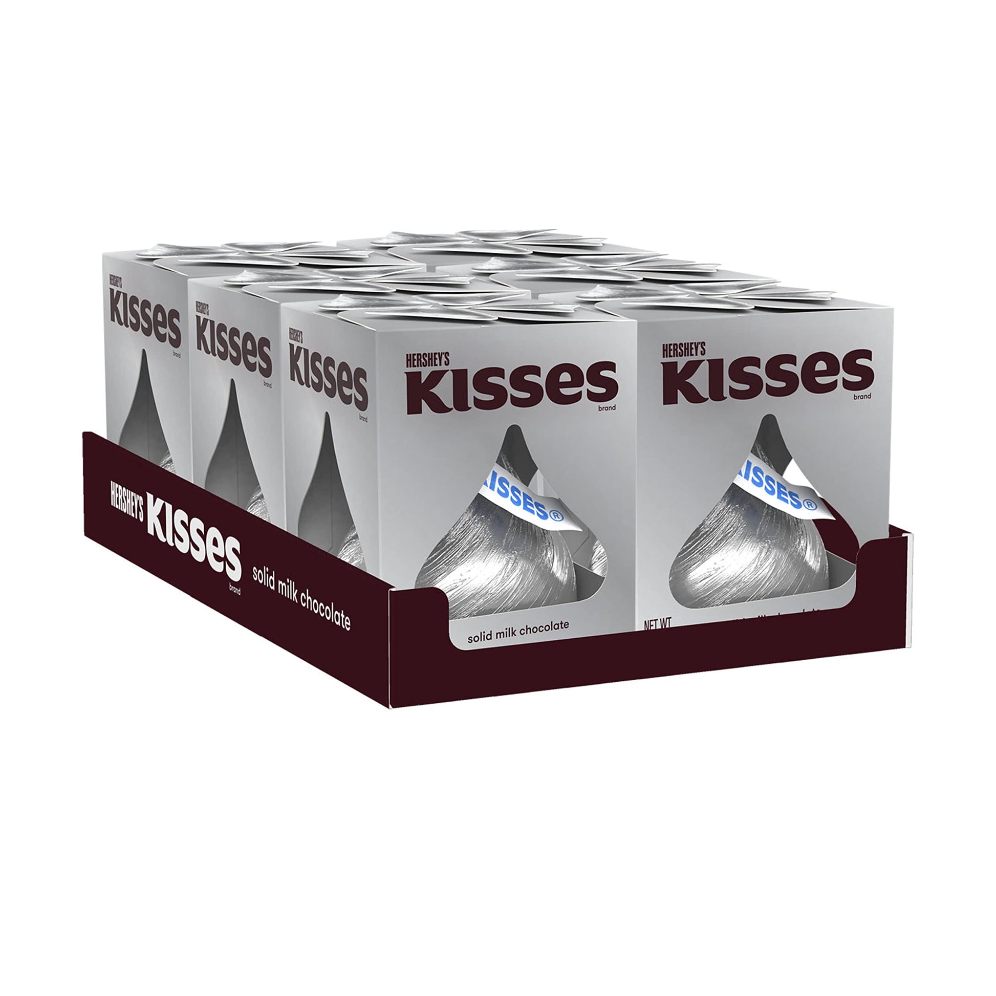 Hershey'S Kisses Solid Milk Chocolate Candy Gift Boxes, 7 Oz (6 Count)